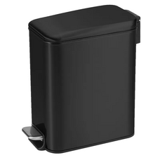 Відро для сміття з плавним закриттям прямокутне Mixxus Diverse-TC0312 Black 12л колір чорний (MI7091)