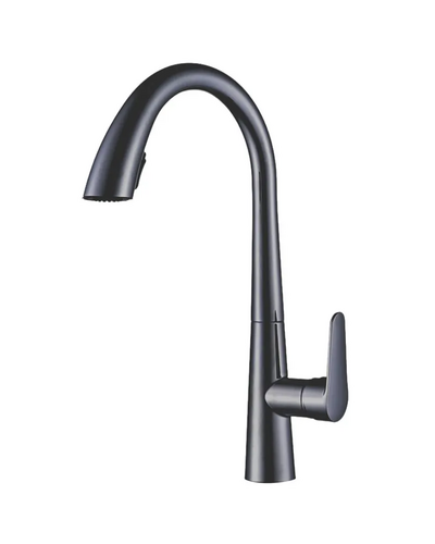 Змішувач для кухні з висувним виливом Mixxus Premium Warta 014 Graphite (MI6957)