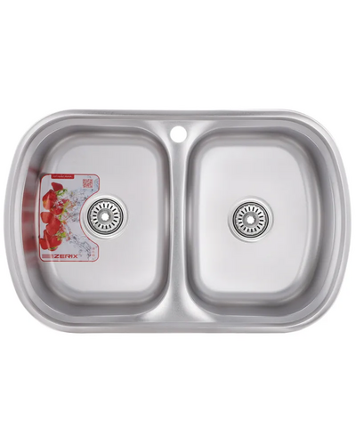 Мойка кухонная Zerix Z7749-08-180D (decor) (ZM0566) Мойка кухонная Zerix Z7749-08-180D (decor) (ZM0566)