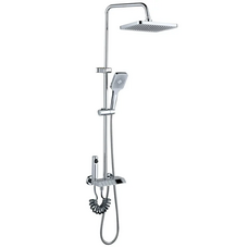 Душова система зі змішувачем Mixxus Premium Neptune 009-J з кнопкою перемикання,4 режими (MI6832)