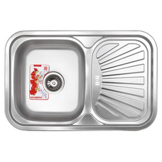 Мийка кухонна Zerix Z7549-08-180D (decor) (ZX1607)