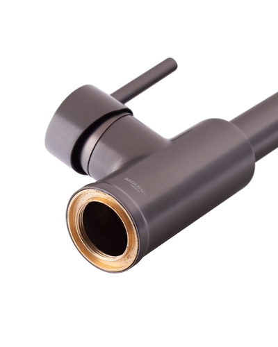 Смеситель для кухни с изливом пружина Mixxus Premium Spring 017 Graphite (MI6952)