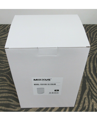 Відро для сміття з плавним закриттям прямокутне Mixxus Bevel-TC0105 SS Color 5л колір наржавійка (MI7086)
