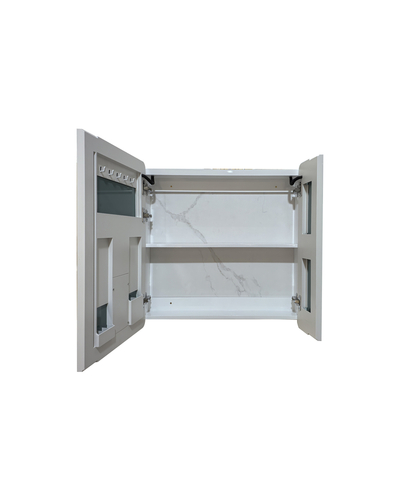 Дзеркальна шафка Mixxus Premium Olivary CM01-70x70x13 з LED Touch, димером, регулятором яскравості (MI8295)