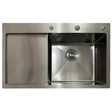 Мойка из нержавеющей стали Mixxus MH7849R Nano-Black цвет графит (MI7051)