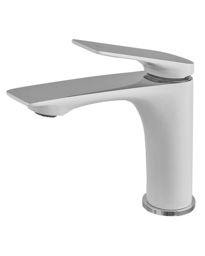 Смеситель для умывальника Mixxus Premium Derby 001 (NUT) White-Chrome (MI6613)