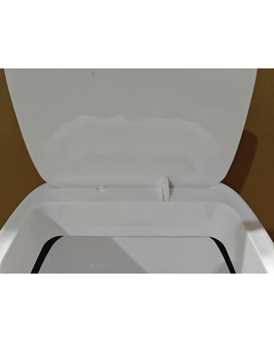 Мусорное ведро сенсорное прямоугольное Mixxus Wave-TC0212 White 12 л (цвет белый) (MI8403)