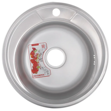 Мийка кухонна Zerix Z490-06-170E (satin) (ZX2618)