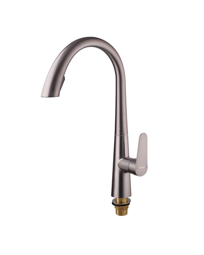 Змішувач для кухні з висувним виливом Mixxus Premium Warta 014 Graphite (MI6957)