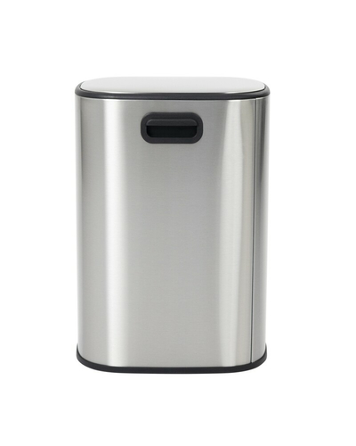 Мусорное ведро с плавным закрытием овальное Mixxus Premium Diverse-TC0105 SS Color 5л цвет нержавейка (MI7078)