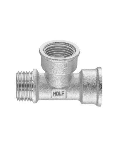 Трійник Nolf NFC.T06FFM-N-1/2FFM нікельований (NF3097)