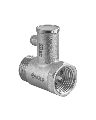 Клапан запобіжний для бойлера Nolf NF.3012 - 1/2 6BAR нікельований (NF3249)