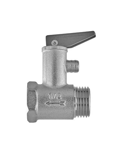 Клапан запобіжний для бойлера Nolf NF.3011 - 1/2 8BAR (з ручкою) нікельований (NF3248)