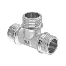 Трійник Nolf NFC.T06MMM-N-1/2MMM нікельований (NF3101)