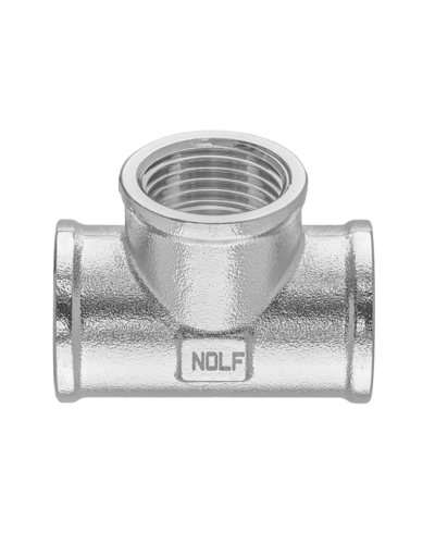Трійник Nolf NFC.T06F-N-1/2 FFF нікельований (NF3091)