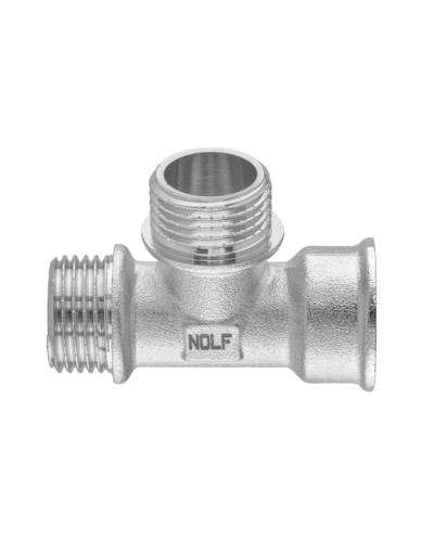 Трійник Nolf NFC.T06FMM-N-1/2 FMM нікельований (NF3099)