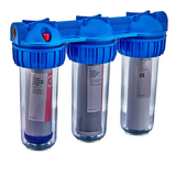 Фільтр для холодної води Koer KV-26-1 (3 колби 3-х склад.,картр.PPR+спрес./гран.вуг.) 8 атм. 1" (KR5769)