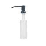 Дозатор для рідкого мила Zerix DIS-01.SUS Black з нерж. сталі SUS304 (врізний, 300 мл, чорний) (ZX5022)