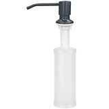 Дозатор для жидкого мыла врезной ZERIX DIS-01.SUS NANO-BLACK из нержавеющей стали SUS304 300 мл (ZX5885)