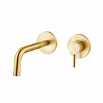 Смеситель для умывальника настенный Paffoni Light излив 24.8 см Brushed Honey Gold (LIG106HGSP70)