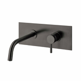 Змішувач для умивальника Paffoni Light настінний вилив 17.8 см Brushed Black Nickel (LIG105NKNSP)