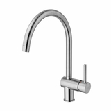 Смеситель для кухни Paffoni Light с поворотным изливом Steel Looking (LIG280ST)