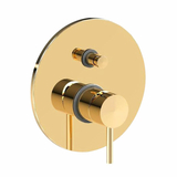 Змішувач для душу Paffoni Light з натискним перемикачем на 2 виходи Honey Gold (LIG015HG)