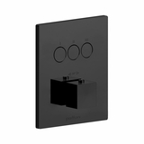 Термостат для душа (внешняя часть) Paffoni Compact box скрытого монтажа (3 функции) черный матовый (CPT 519NO)