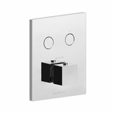 Термостат для душа Paffoni Compact box скрытого монтажа (2 функции) внешняя часть Bianco Opaco (CPT518BO)