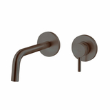 Змішувач для умивальника настінний Paffoni Light вилив 17.8 см Brushed Black Nickel (LIG105NKNSP70)