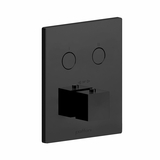 Термостат для душу (зовнішня частина) Paffoni Compact box прихованого монтажу (2 функції) чорний матовий (CPT 518NO)