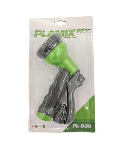 Пістолет-розпилювач для поливу Plamix PRO PL-836 8 режимів (ABS+TPR) (PM6078)