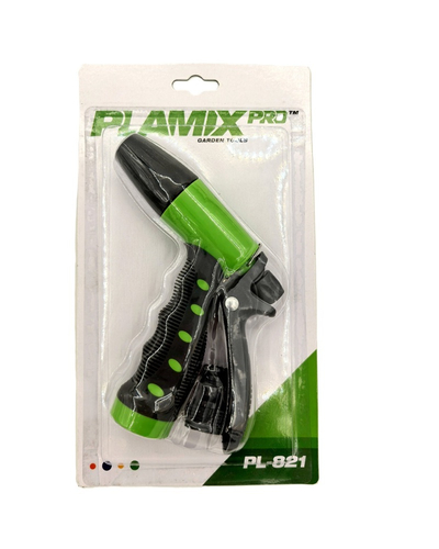 Пістолет-розпилювач для поливу Plamix PRO PL-821 2 режими (ABS+TPR+PPR) (PM6079)