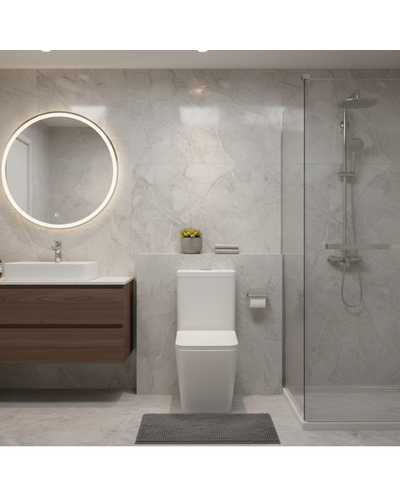 Підлоговий унітаз Domospa by Ravak Torrenta CUBE Combi RimOff з сидінням та зливом Торнадо RKUJ100024 Підлоговий унітаз Domospa by Ravak Torrenta CUBE Combi RimOff з сидінням та зливом Торнадо RKUJ100024