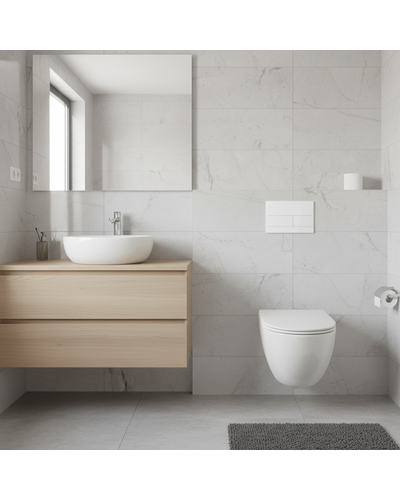 Клавіша змиву Domospa by Ravak FrameLine Slim біла RKUC4000011