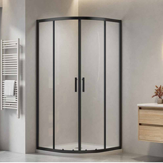 Душова кабіна Domospa by Ravak Slide SLCP4-90 R 550 чорний Transparent RKUC500027