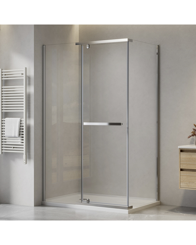 Душова кабіна Domospa by Ravak Elegance ESDPS-120/90 полір. алюм. Transparent 8мм RKUC500019