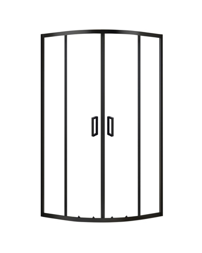 Душова кабіна Domospa by Ravak Slide SLCP4-90 R 550 чорний Transparent RKUC500027