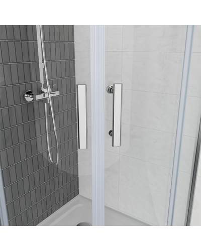 Душова кабіна Domospa by Ravak Slide SLCP4-90 R 550 полір. алюм. Transparent RKUC500026