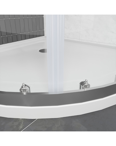 Душова кабіна Domospa by Ravak Slide SLCP4-90 R 550 полір. алюм. Transparent RKUC500026