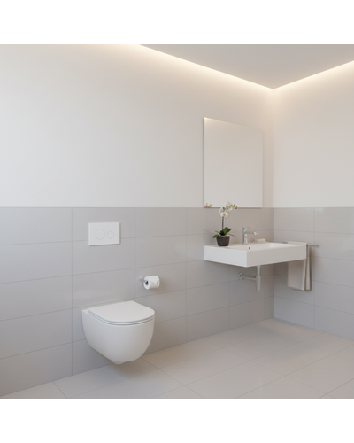 Клавіша змиву Domospa by Ravak FrameCircle Slim біла RKUC4000014