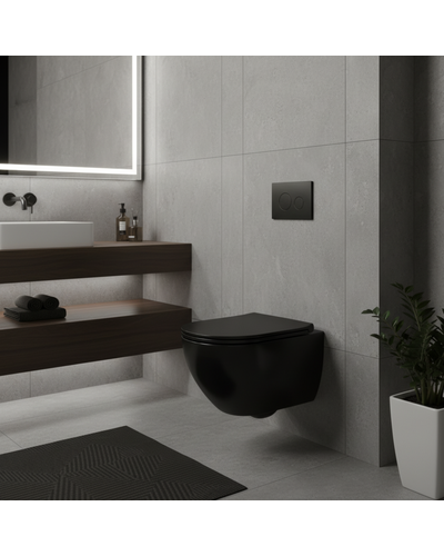Клавіша змиву Domospa by Ravak FrameCircle Slim чорна RKUC4000016