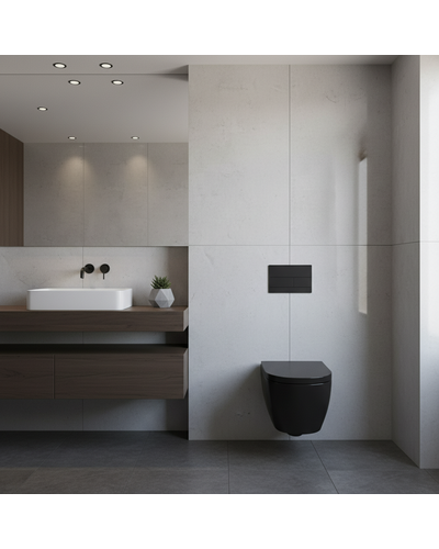 Клавіша змиву Domospa by Ravak FrameLine Slim чорна RKUC4000013