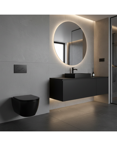 Клавіша змиву Domospa by Ravak FrameCircle Slim чорна RKUC4000016