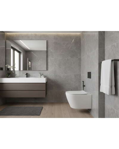 Підвісний унітаз Domospa by Ravak Torrenta NEO RimOff з сидінням та зливом Торнадо RKUJ000015