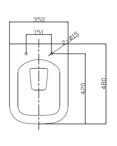 Підвісний унітаз з сидінням Ravak WC Concept Cube RimOff RKUM000011