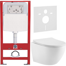 Інсталяція Domospa by Ravak FrameCore Direct з унітазом WC Concept Oval RimOff RKUSET8001