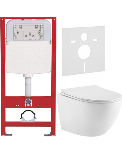Інсталяція Domospa by Ravak FrameCore Direct з унітазом WC Concept Oval RimOff RKUSET8001