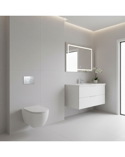 Клавиша смыва Domospa by Ravak FrameCircle Slim хром RKUC4000015