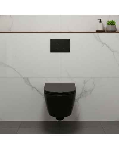 Клавіша змиву Domospa by Ravak FrameCircle Slim чорна RKUC4000016